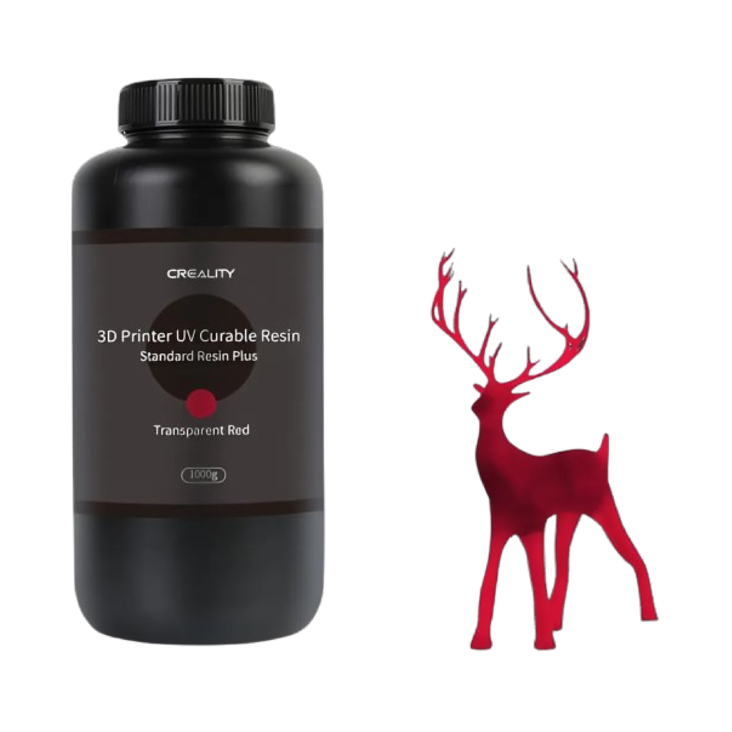 RESINA LCD STANDARD TRANSPARENTE ROJO 1 KILO